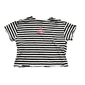 Zara Striped Be Happy Tee